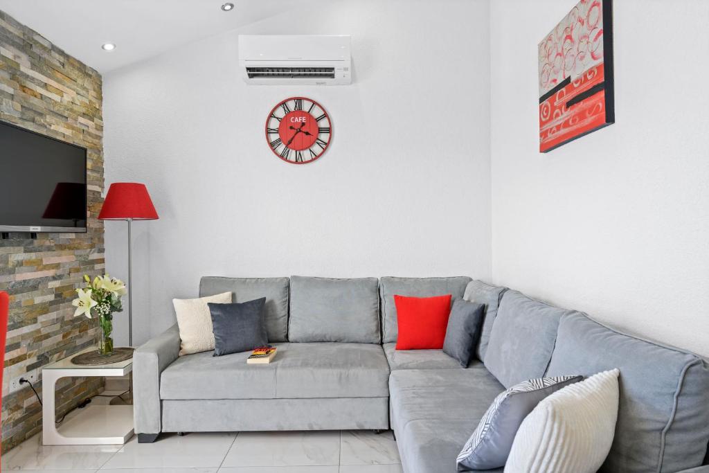 Posezení v ubytování Penthouse Filka