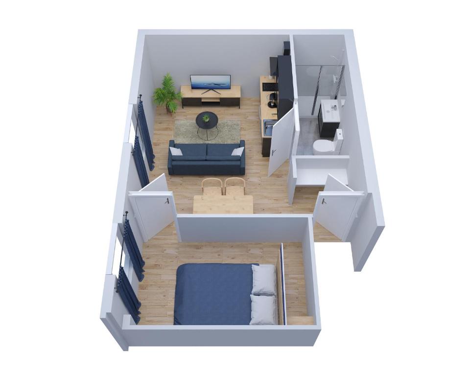 LORIENT CENTRE - WiFI FIBRE - NOUVEAU - One-Bedroom Apartment