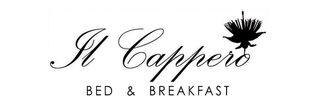 una señal para un restaurante con un pájaro y las palabras rojo y desayuno en Bed and Breakfast Il Cappero en Rapolano Terme