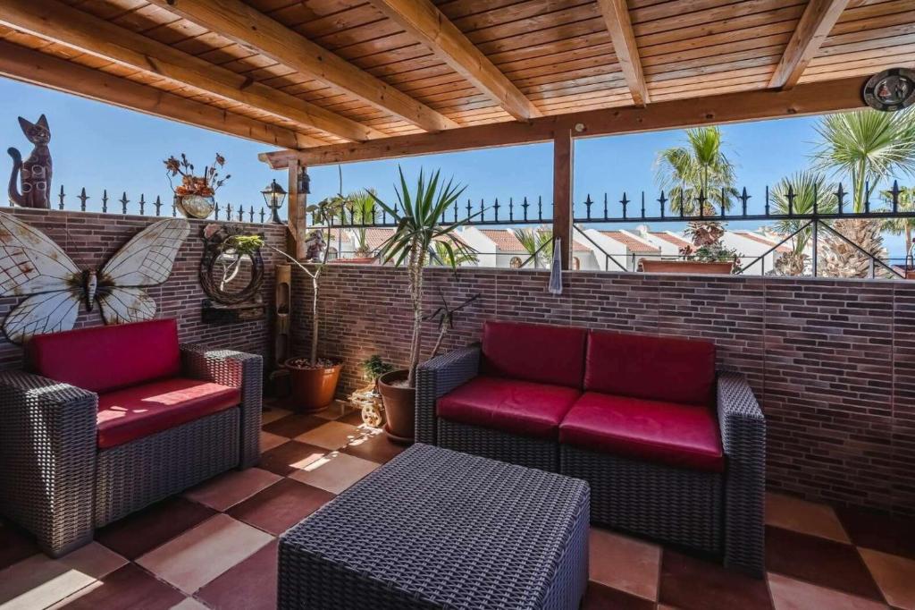 Balkón nebo terasa v ubytování Vivienda Vacacional El Balcón de Villas Canarias