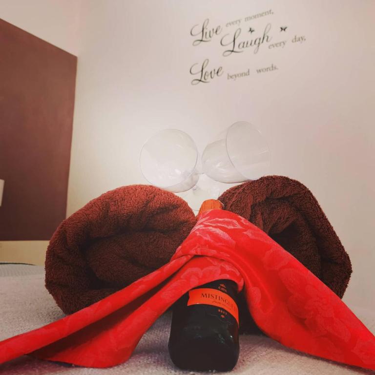 Postel nebo postele na pokoji v ubytování B&B Le Villette Las Lajas