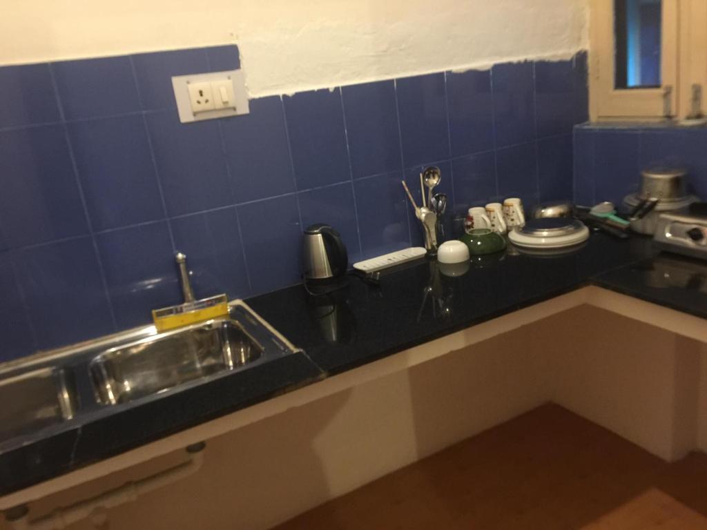 Kuchyň nebo kuchyňský kout v ubytování Stupa Guest House