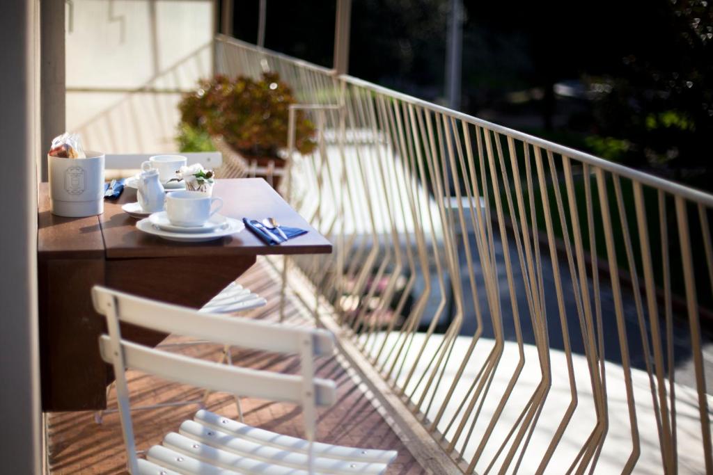 Balkón nebo terasa v ubytování Hotel Garden