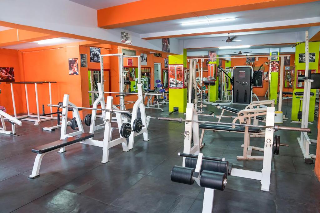 Fitness centrum a/nebo fitness zařízení v ubytování Hotel Chanma International