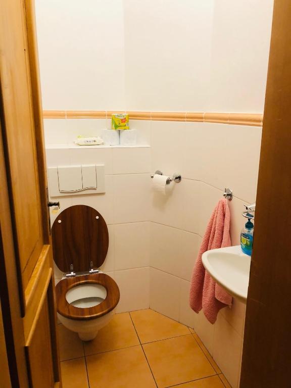 Koupelna v ubytování Chata Vanda
