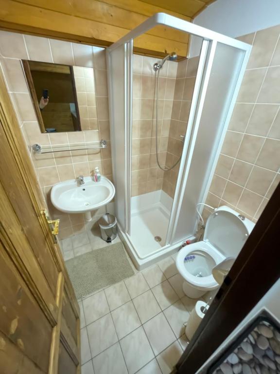 Kúpeľňa v ubytovaní Na Buďárce