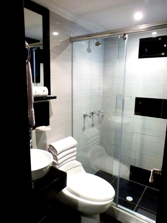 Koupelna v ubytování Hotel Radel Bogotá