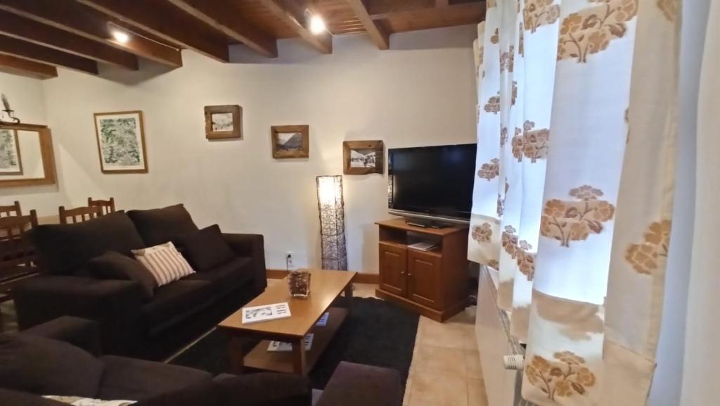 TV a/nebo společenská místnost v ubytování Tredós, Casa adosada. Baqueira