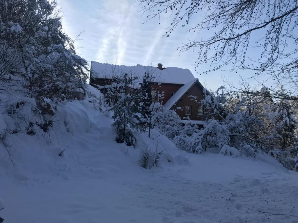 Gîte du ROCHER v zimě
