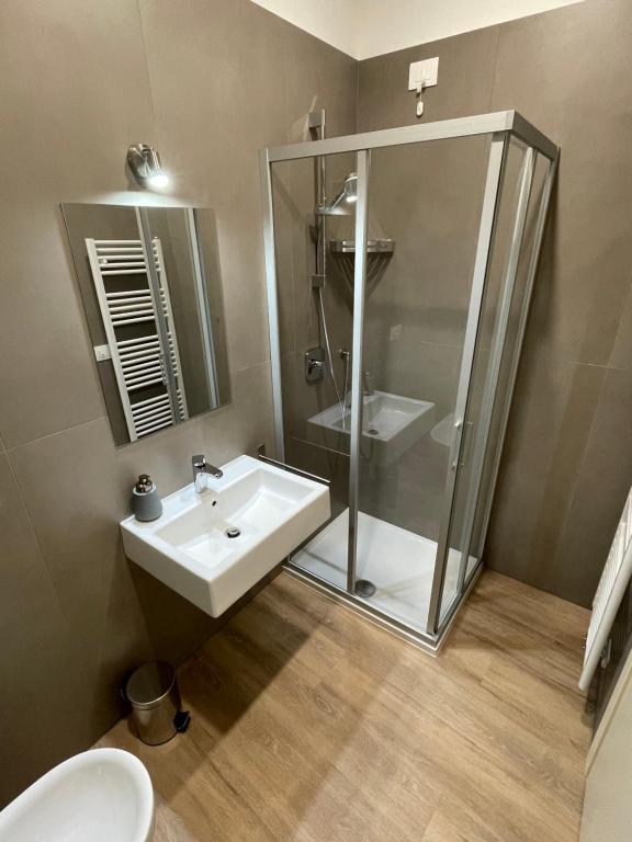 Koupelna v ubytování Al Palazzo