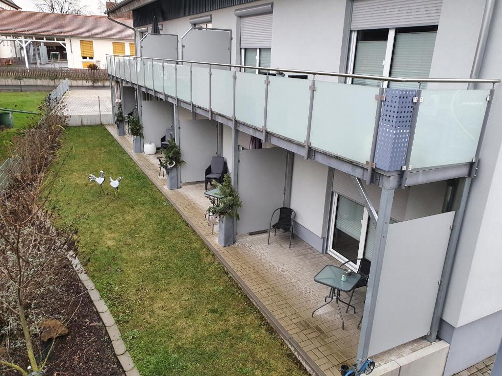 Budova, kde se aparthotel nachází