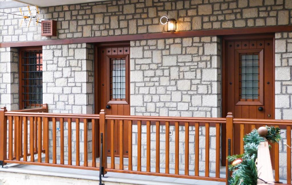Balkón nebo terasa v ubytování Κάλλος-Kallos Apartment