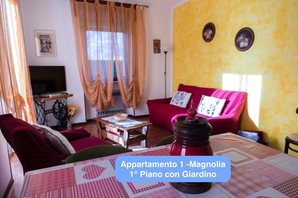 A seating area at Il Tiglio Gressan