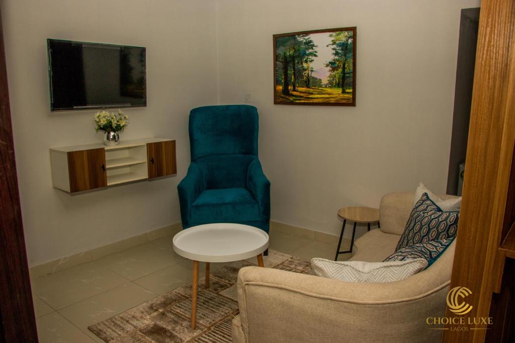 TV a/nebo společenská místnost v ubytování Choice Luxe Lagos
