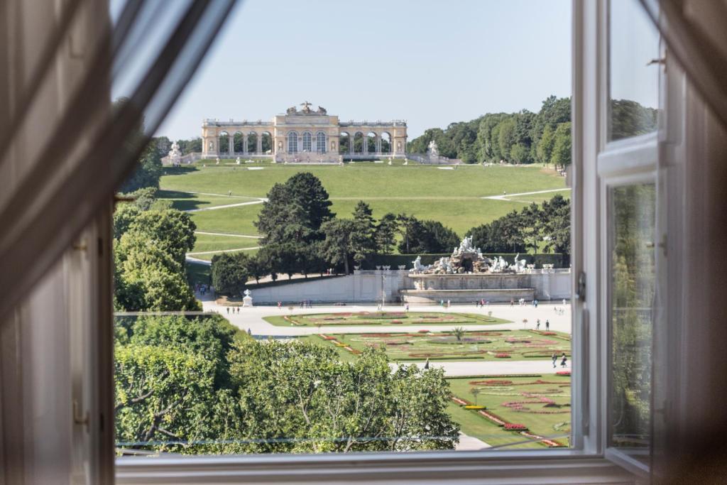 The view from the Schloss Schonbrunn Grand Suite.