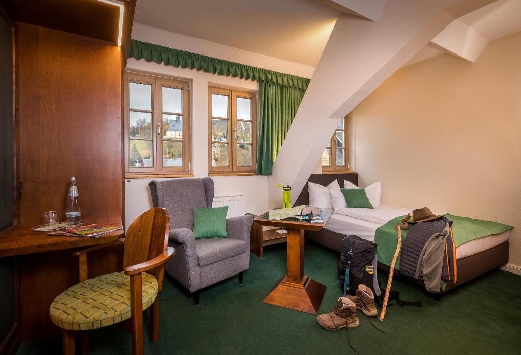 Posezení v ubytování Hotel Saigerhütte