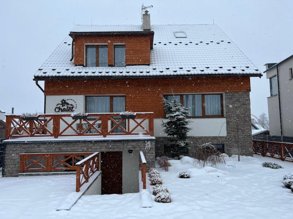 Chalet Nova Lesna Mountain View v zimě