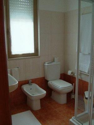 Koupelna v ubytování Hotel GF