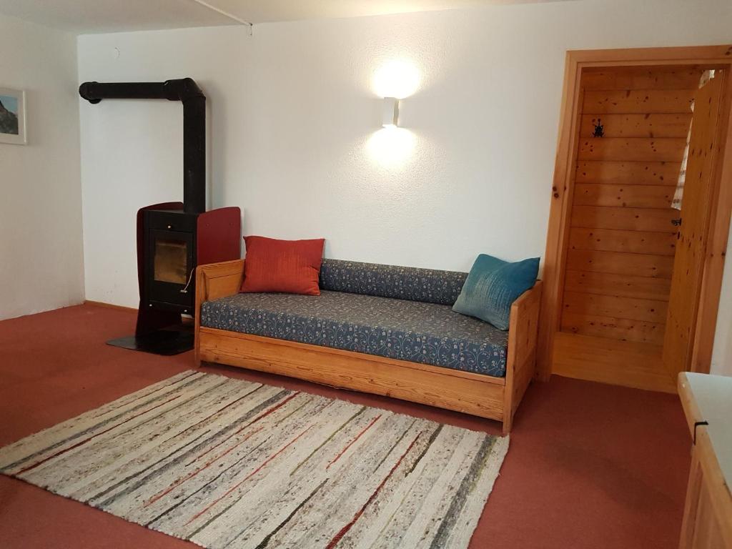 Posezení v ubytování Skihütte Zams