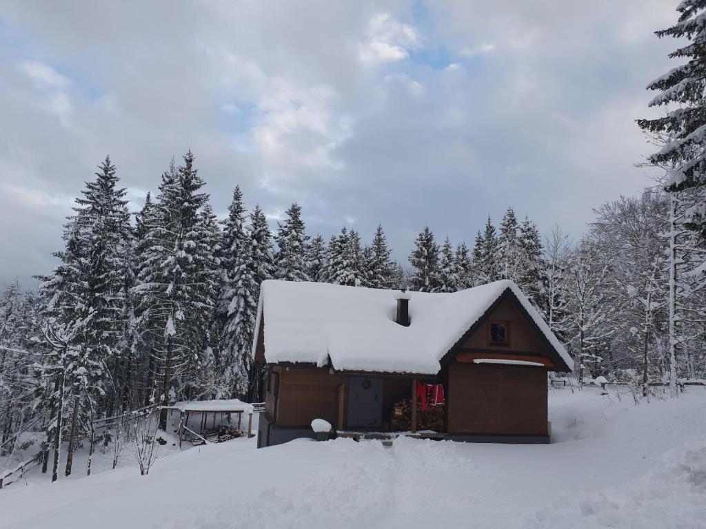 Starry Laz mountain house v zime