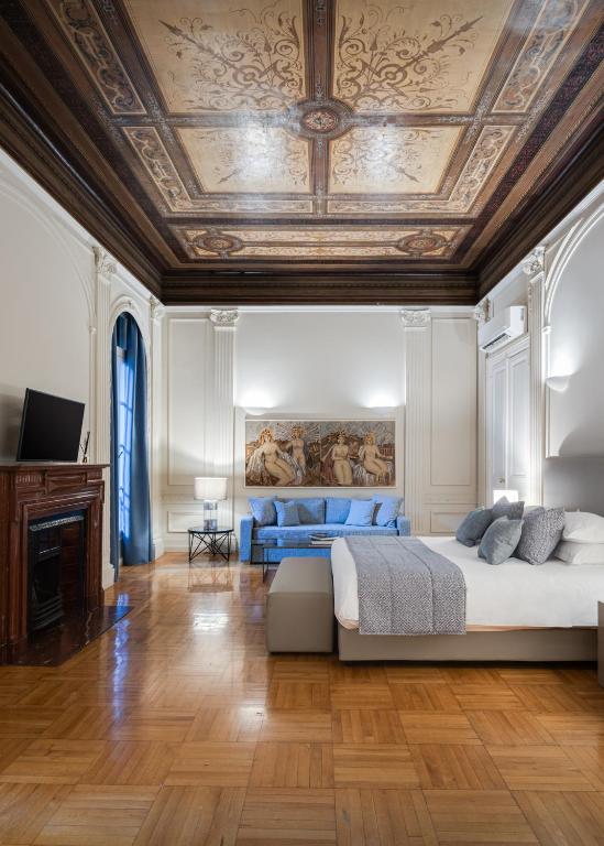 Posteľ alebo postele v izbe v ubytovaní 33SolonosSuites