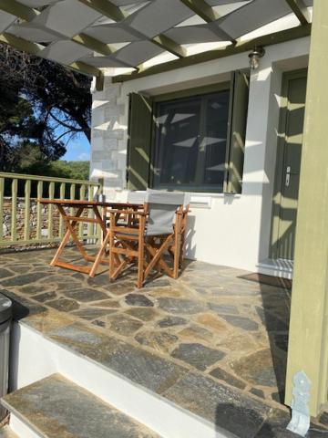 Balkón nebo terasa v ubytování Agrielia Seafront Katigiorgis, Agios Georgios, Pelion