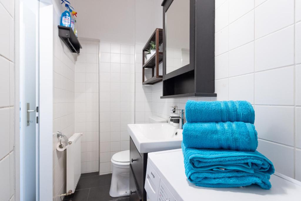 Kúpeľňa v ubytovaní NEW ShalalaLiving Vienna - Cosy Home Meidlinger Markt KG12