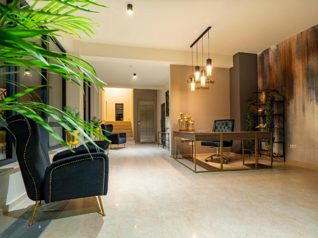 Posezení v ubytování Signature Aparthotel - Boutique