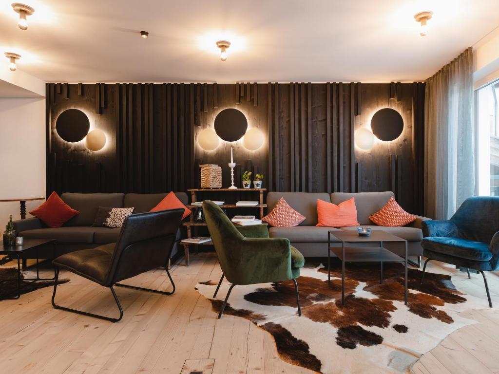 Posezení v ubytování alpina&more APARTMENTS I ZIMMER