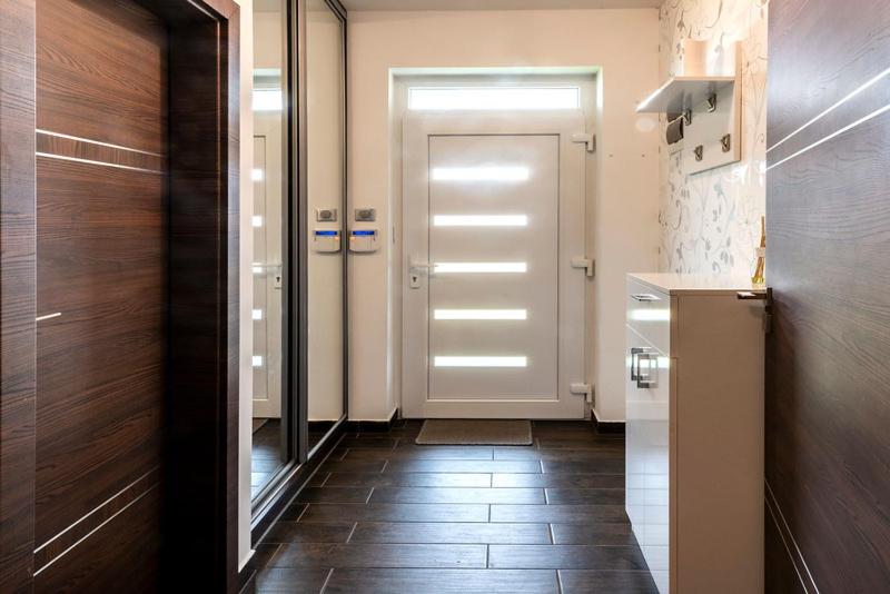Kuchyň nebo kuchyňský kout v ubytování Exkluzív Apartman Debrecen