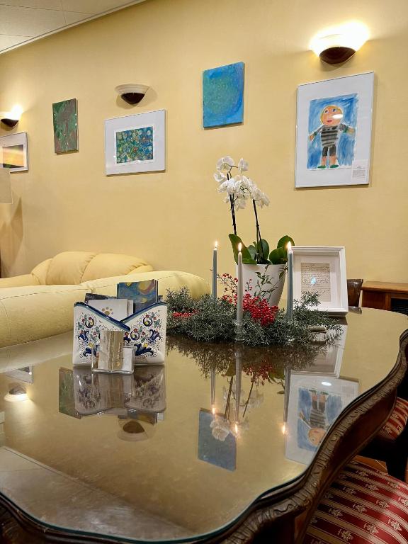 Posezení v ubytování Hotel La Torretta