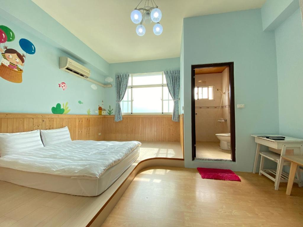 童畫民宿ㄧ寵物收費無電梯 - Small Double Room