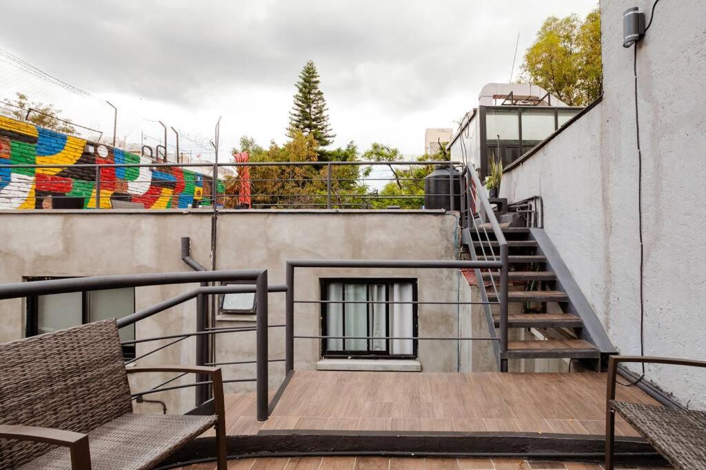 Balkón nebo terasa v ubytování Nomadier Experience Mexico City Condesa