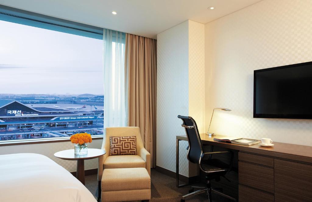 LOTTE City Hotel Gimpo Airport - Deluxe Family Twin Room Con Vista Al Aeropuerto (piso Alto)