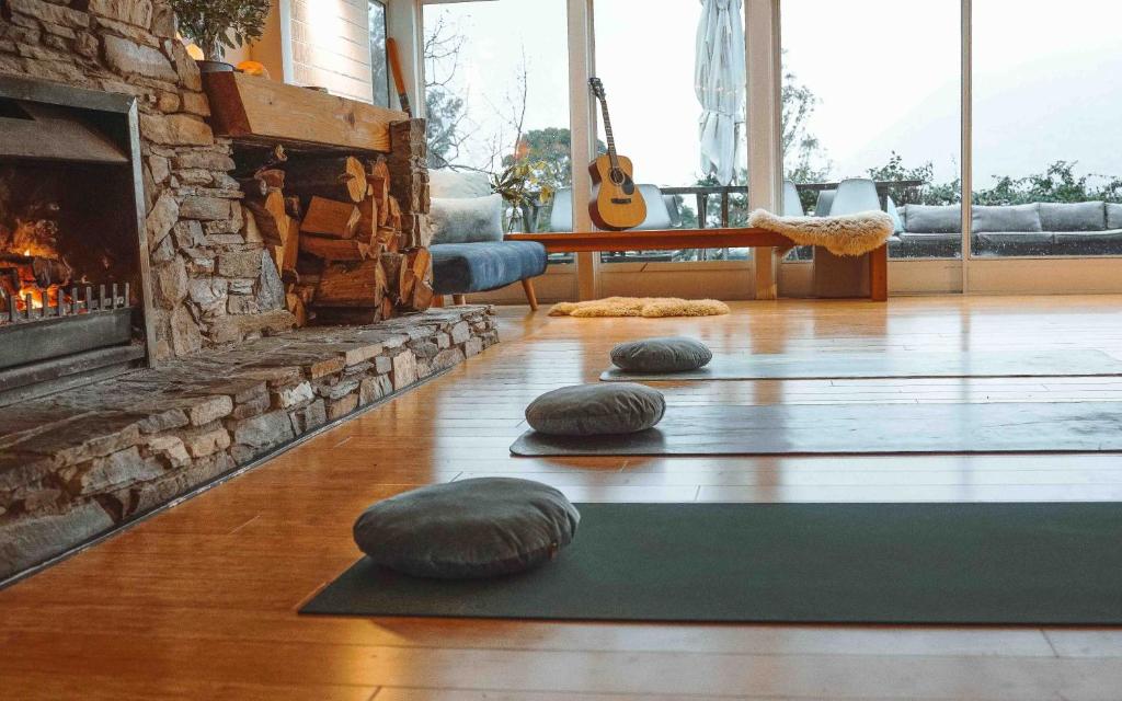 Posezení v ubytování Ora Retreat