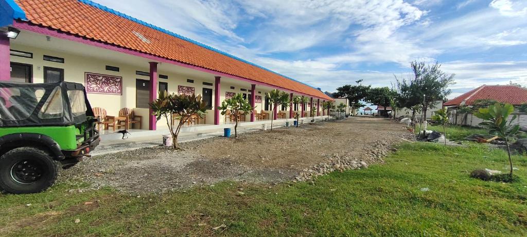 Zahrada ubytování Penginapan Karanglaut Sayangheulang