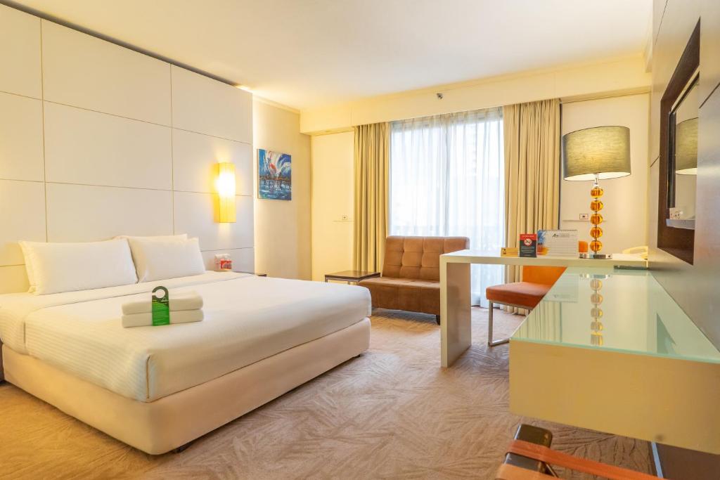 Katil atau katil-katil dalam bilik di Seri Pacific Hotel Kuala Lumpur
