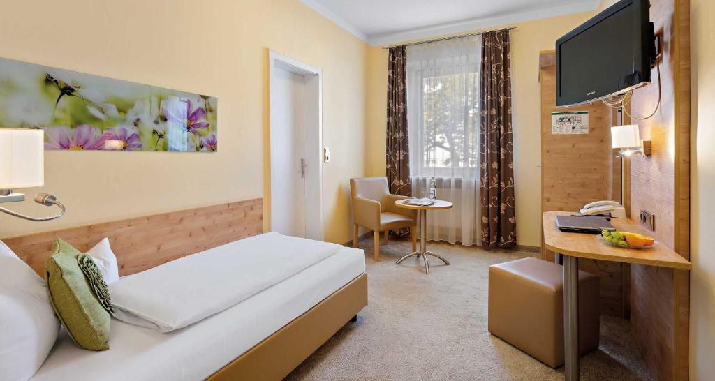 TV a/nebo společenská místnost v ubytování Hotel Liebl