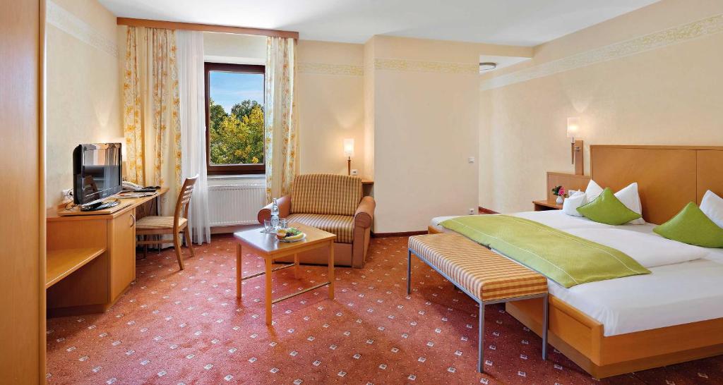 TV a/nebo společenská místnost v ubytování Hotel Liebl