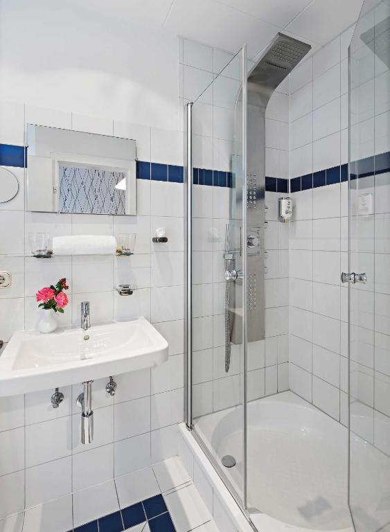 Koupelna v ubytování Hotel Liebl