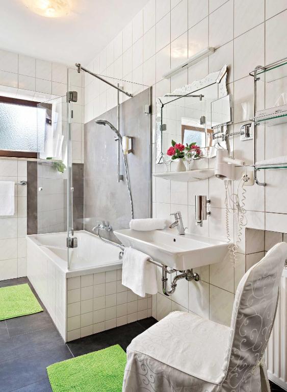 Koupelna v ubytování Hotel Liebl