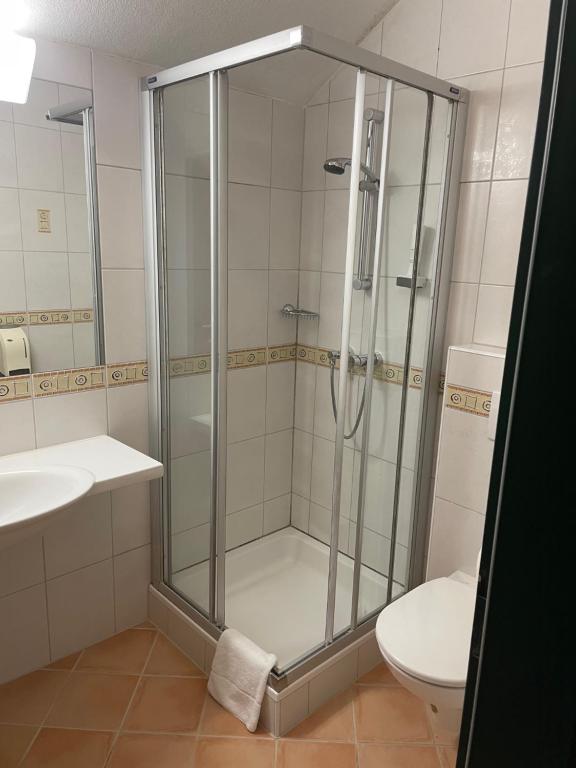 Koupelna v ubytování Gasthof Franzl