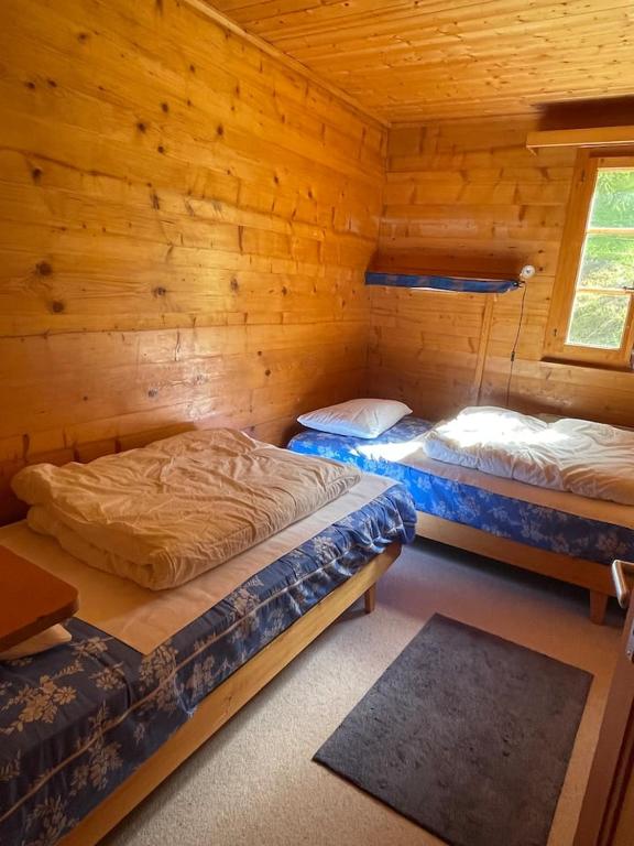 Postel nebo postele na pokoji v ubytování Chalet Singlinaz