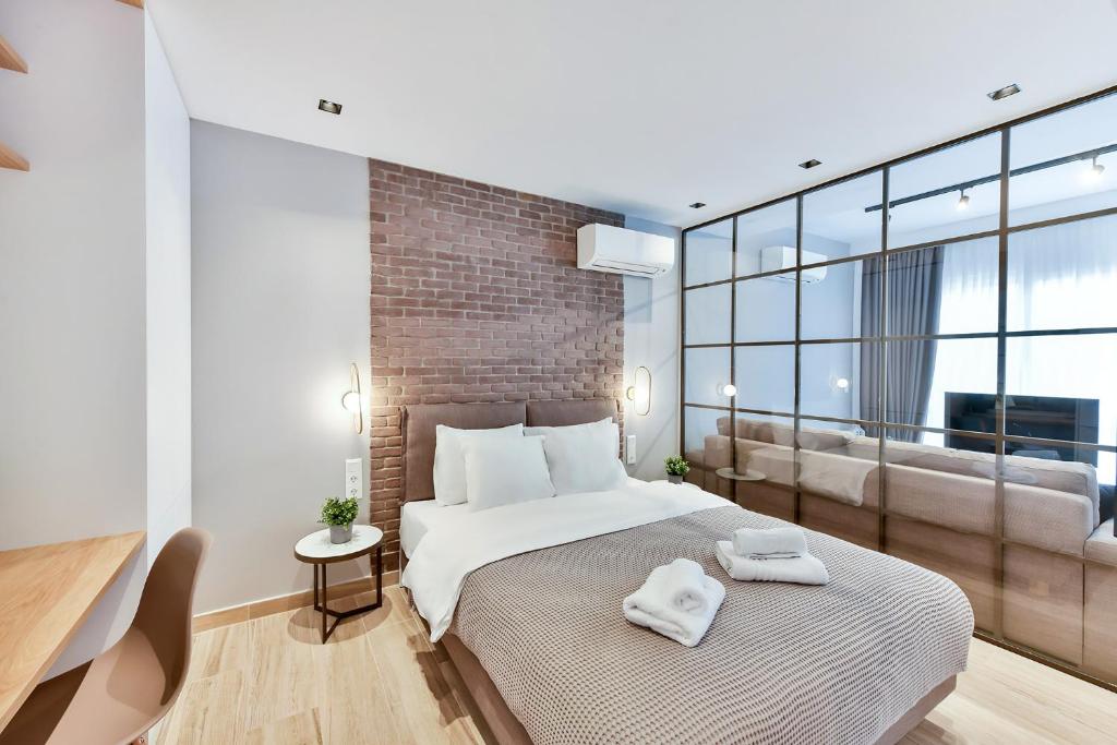 Postel nebo postele na pokoji v ubytování Porto Sea View Apartments
