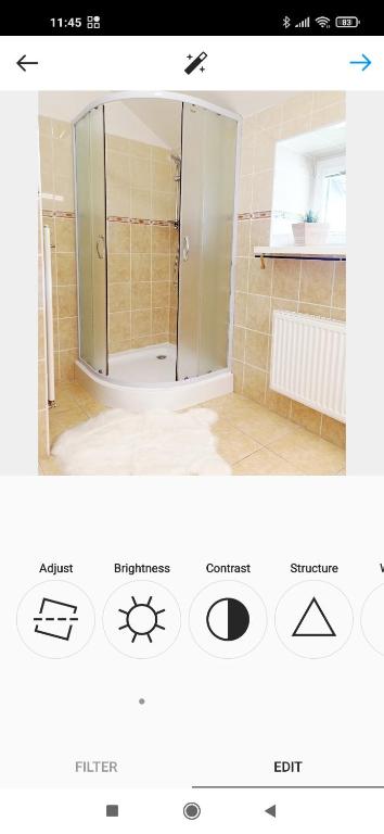 Koupelna v ubytování Apartmán Jeseníky