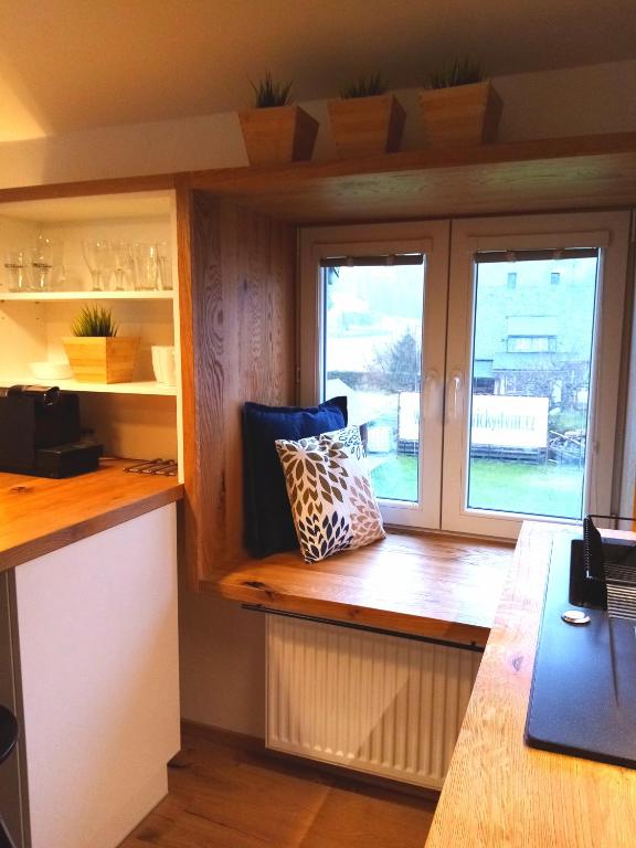 Kuchyň nebo kuchyňský kout v ubytování Apartmán Jeseníky