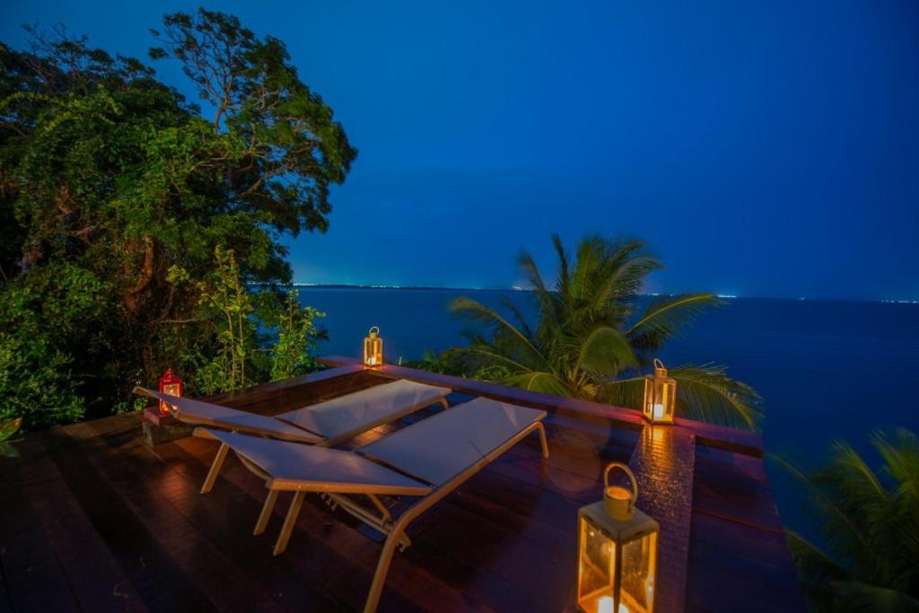 Pousada Enseada das Garças - Bungalow Mit Meerblick