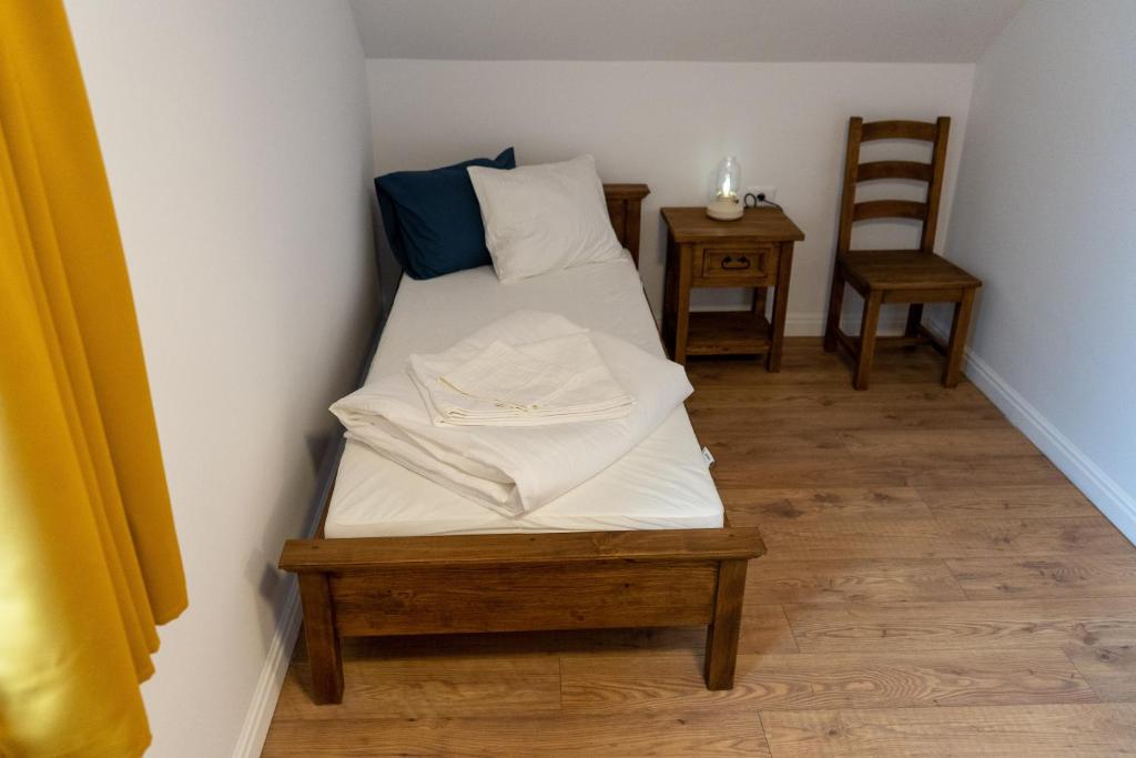 Postel nebo postele na pokoji v ubytování Apartments Eibenthal
