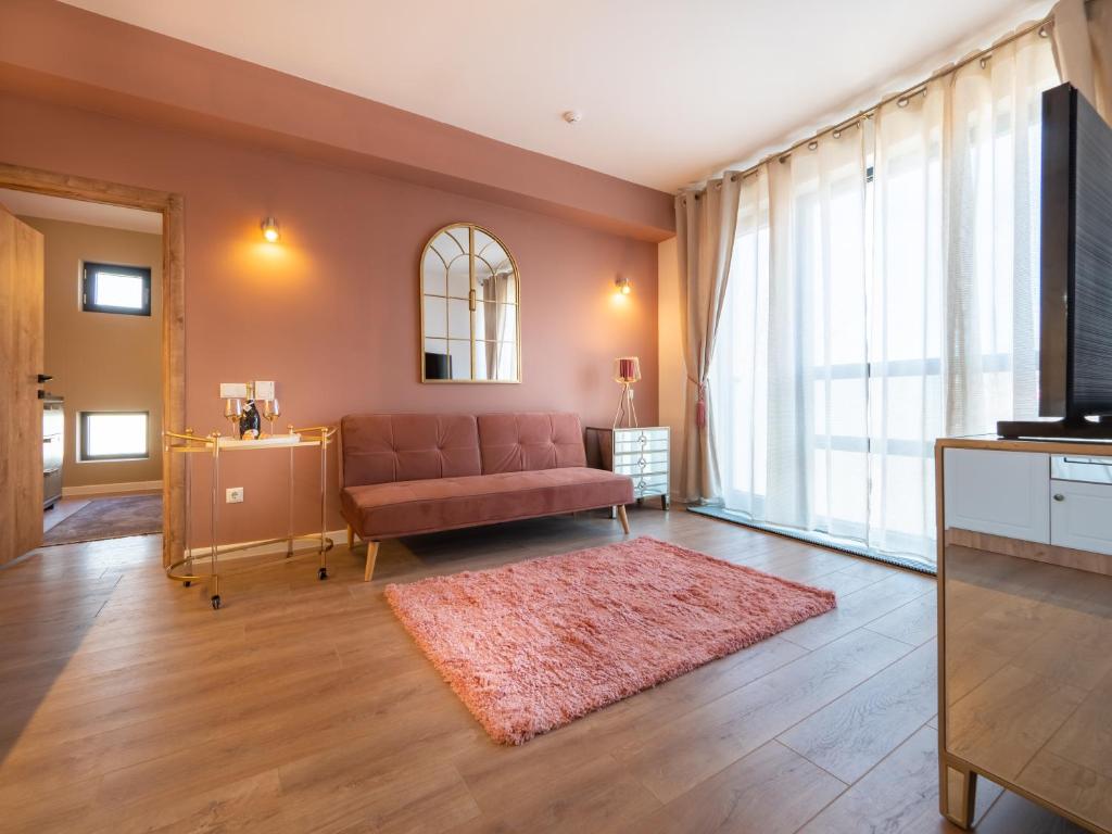 TV a/nebo společenská místnost v ubytování Signature Aparthotel - Boutique