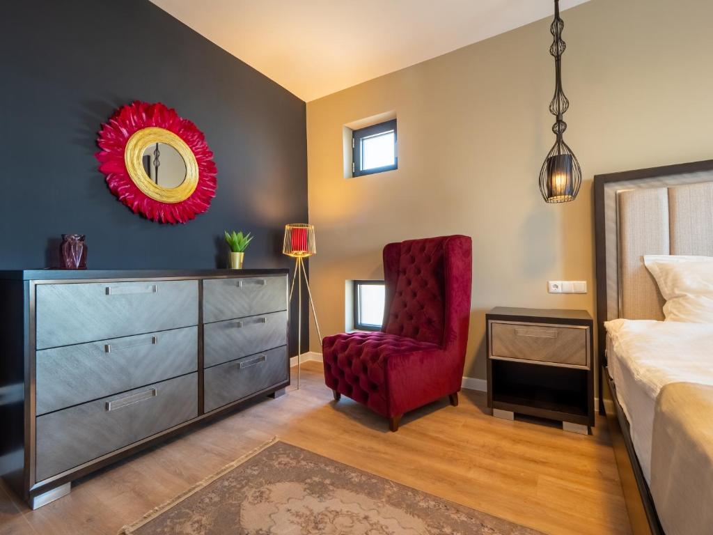Postel nebo postele na pokoji v ubytování Signature Aparthotel - Boutique